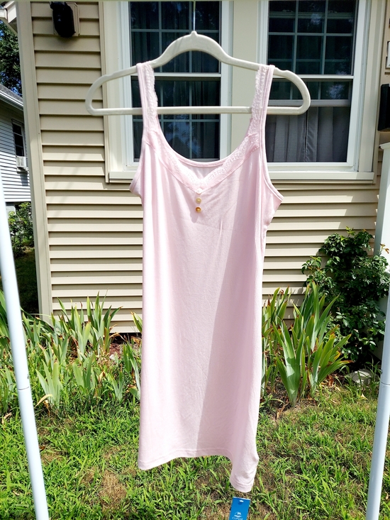Cupshe Other - CUPSHE Pastel Pink Cotton Nightgown Sleep Dress Womens Size Medium NWT Preppy